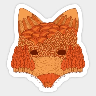 Where The Fox Hides Sticker